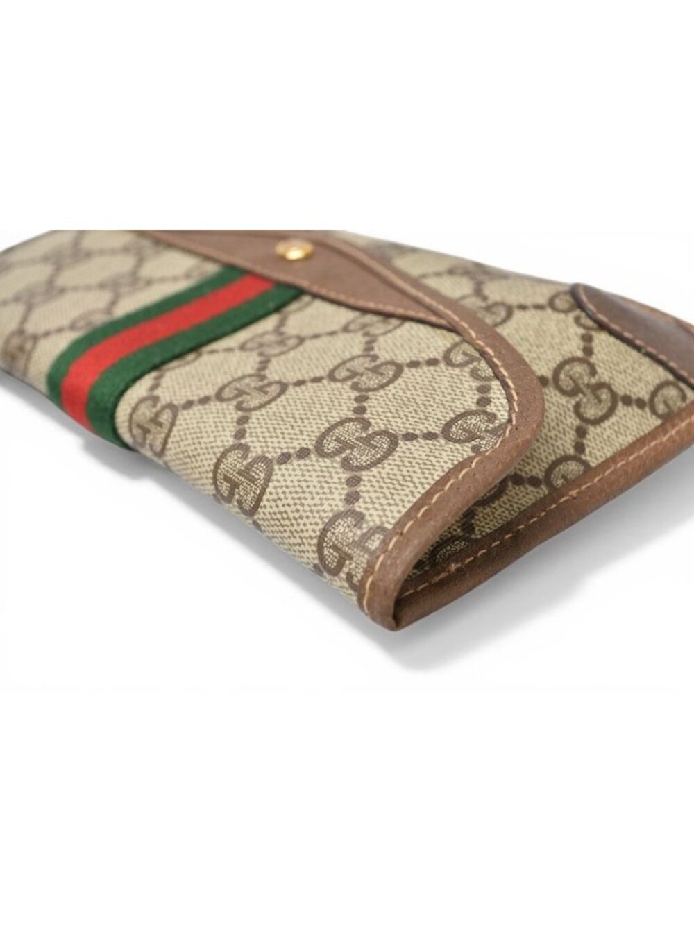 Gucci Pouch Vintage GG Plus Sherry Line Beige Brown - Picture 5 of 9